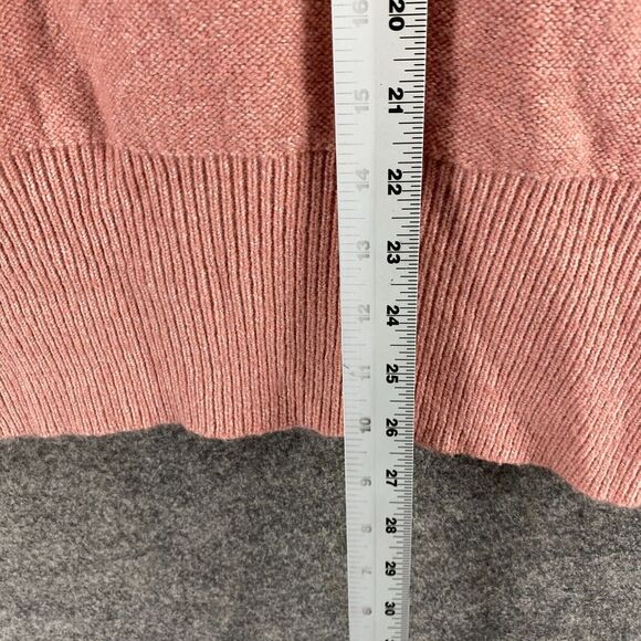 Ava & Viv Sweater Pullover Women 1X Plus Pink Knit Crew Neck Long Sleeve Casual - Picture 6 of 9